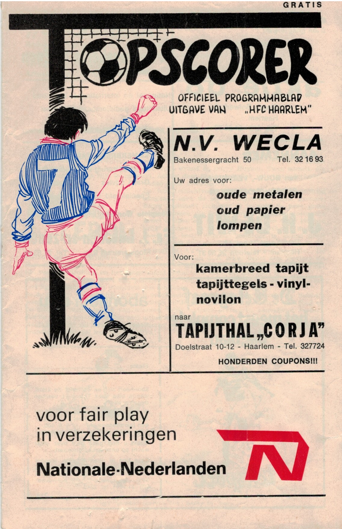 AZ Programma 9-sep-1973 Haarlem uit